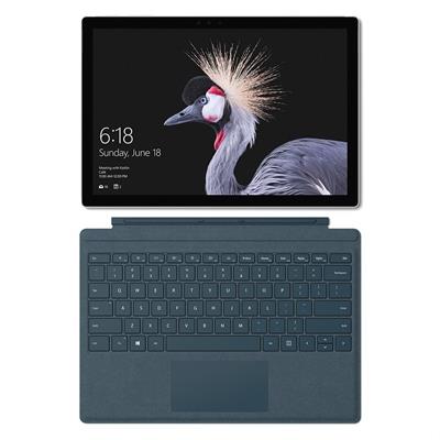 تبلت مایکروسافت مدل surface pro 2017 b به همراه کیبورد blue cobalt signature type cover و کیف اورجینال maroo sleeve ظرفیت 128 گیگابایت