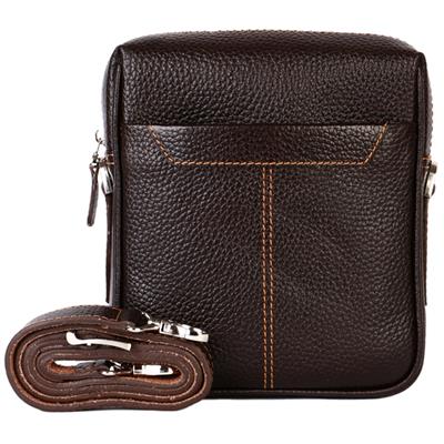 کیف رودوشی رویال چرم کدw62 darkbrown