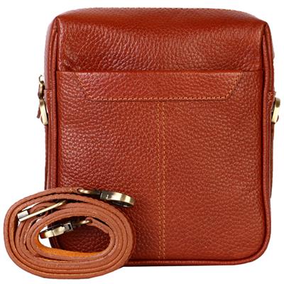 کیف رودوشی رویال چرم کد w62 رنگ قهوه ای