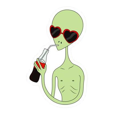 استیکر لپ تاپ طرح آدم فضایی کد 1666