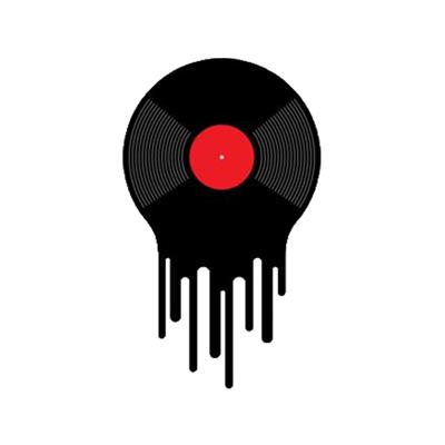 استیکر لپ تاپ طرح صفحه گرامافون کد 1651