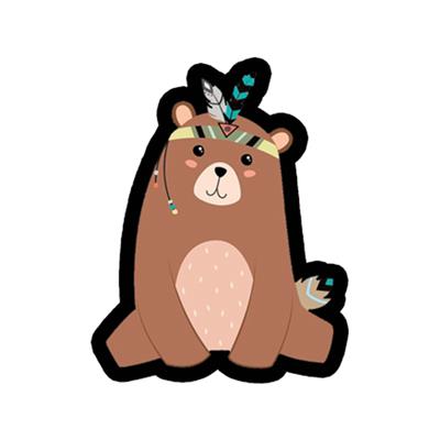 استیکر لپ تاپ طرح خرس کد 1723