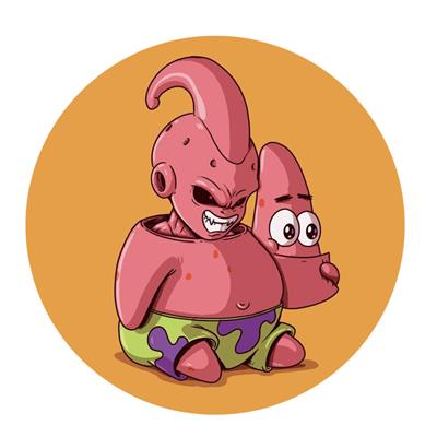 استیکر لپ تاپ طرح پاتریک کد 1708