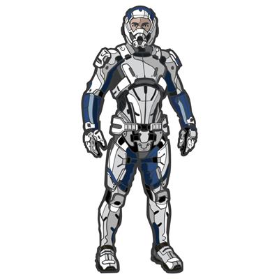 استیکر لپ تاپ وی وین آرت طرح mass effect scott ryder کد p154