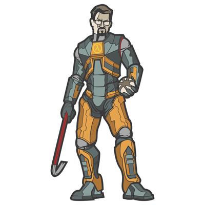 استیکر لپ تاپ وی وین آرت طرح half life 2 کد p147