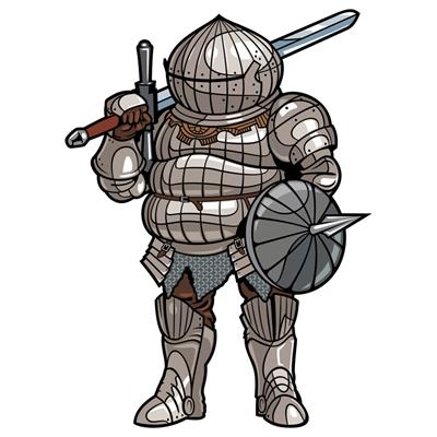 استیکر لپ تاپ وی وین آرت طرح dark souls siegmeyer of catarina کد p145