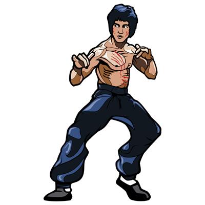 استیکر لپ تاپ وی وین آرت طرح بروس لی کد p135