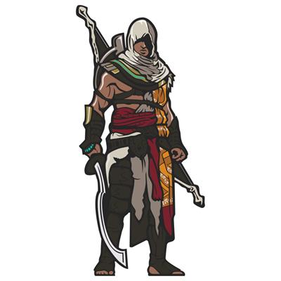 استیکر لپ تاپ وی وین آرت طرح bayek کد p131