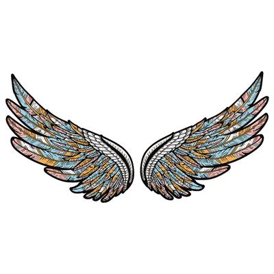 استیکر لپ تاپ طرح wings کد 01