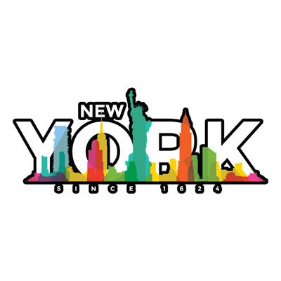 استیکر لپ تاپ وی وین آرت طرح new york کد p92