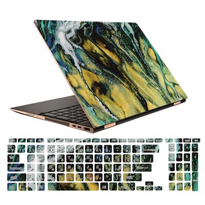 استیکر لپ تاپ طرح colors کد 43 مناسب برای لپ تاپ 156 اینچ به همراه بر چسب حروف فارسی کیبورد