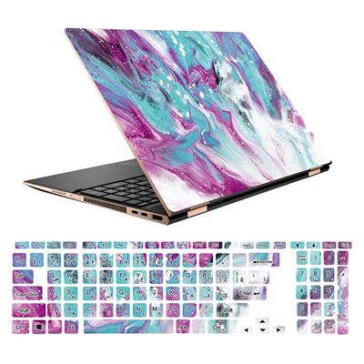 استیکر لپ تاپ طرح colors کد 35 مناسب برای لپ تاپ 156 اینچ به همراه بر چسب حروف فارسی کیبورد