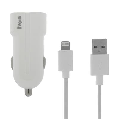 شارژر فندکی آیوان مدل cc13 به همراه کابل تبدیل لایتنینگ