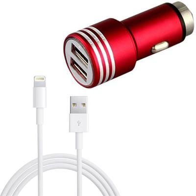 شارژر فندکی مدل hamer به همراه کابل تبدیل لایتنینگ