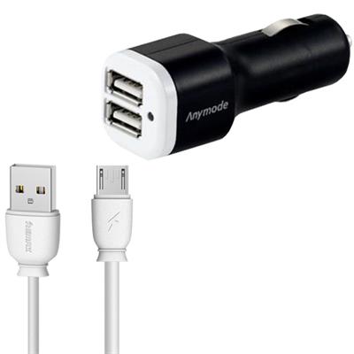 شارژر فندکی انی مود مدل ack c450 به همراه کابل تبدیل microusb