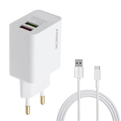 شارژر دیواری آرسون مدل an 27 به همراه کابل تبدیل usb c