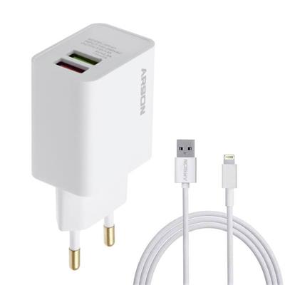 شارژر دیواری آرسون مدل an 27 به همراه کابل تبدیل لایتنینگ