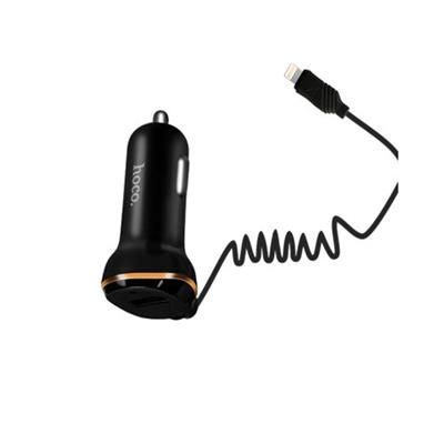 شارژر فندکی هوکو مدل z14 آیفن همراه با کابل لایتینینگ