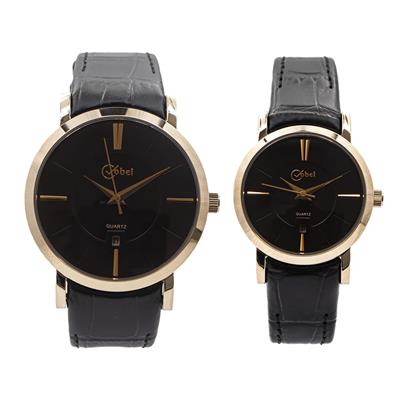 ست ساعت مچی عقربه ای زنانه و مردانه کوبل مدل 6099b