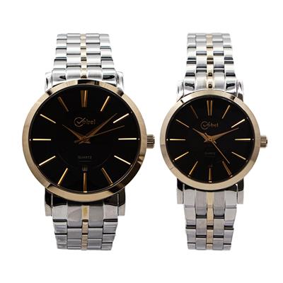 ست ساعت مچی عقربه ای زنانه و مردانه کوبل مدل 6099s