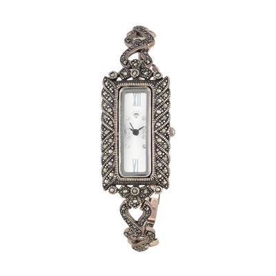 ساعت مچی عقربه ای نقره زنانه کد 02