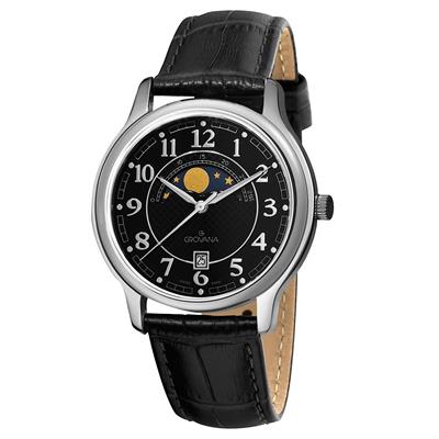 ساعت مچی عقربه ای مردانه گرووانا مدل moonphase 1026 1537