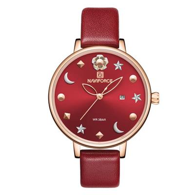 ساعت مچی عقربه ای زنانه نیوی فورس مدل nf5009l ch ghr rz