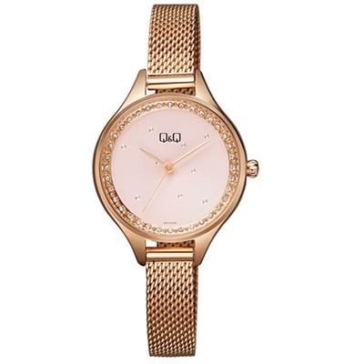 ساعت مچی عقربه ای زنانه کیو اند کیو مدل qb73j002y