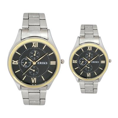 ست ساعت مچی عقربه ای زنانه و مردانه اریکس مدل 8095g