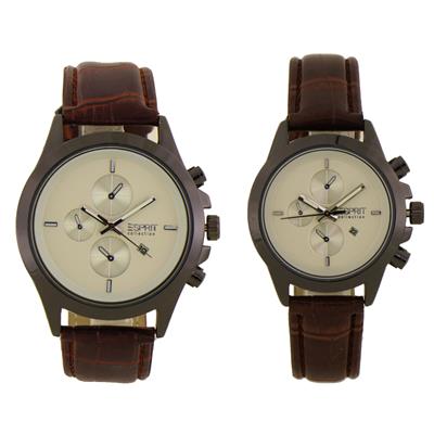 ست ساعت مچی عقربه ای زنانه و مردانه کد h 002