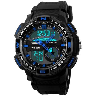 ساعت مچی دو موتوره دیجیتال آنالوگ اسکمی مدل 1109 ضدآب
