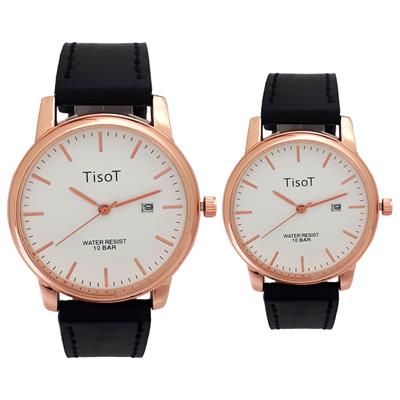 ست ساعت مچی عقربه ای زنانه و مردانه کد 6671