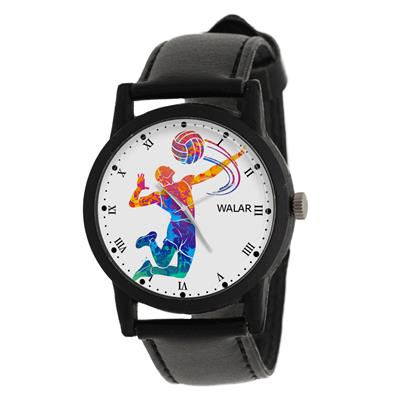 ساعت مچی عقربه ای والار طرح والیبال کد lf2739
