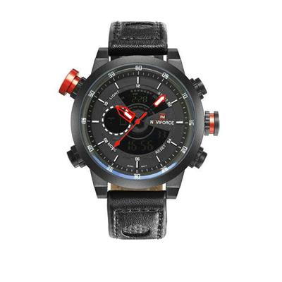 ساعت مچی عقربه ای مردانه نیوی فورس مدل nf9081 bbr