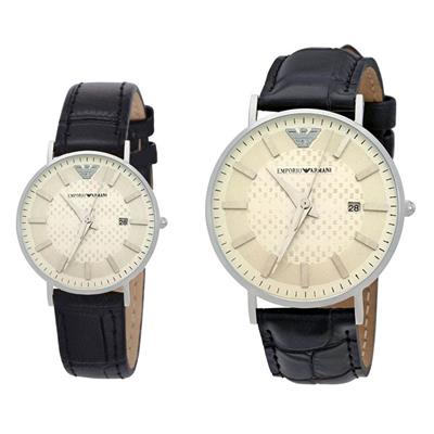 ست ساعت مچی عقربه ای زنانه و مردانه مدل w109001