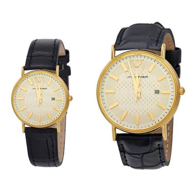 ست ساعت مچی عقربه ای زنانه و مردانه مدل w109002