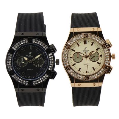 ست ساعت مچی عقربه ای زنانه و مردانه کد h 001