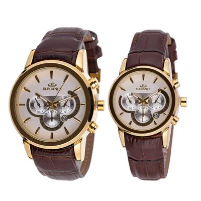 ست ساعت مچی عقربه ای زنانه و مردانه کد ewm01