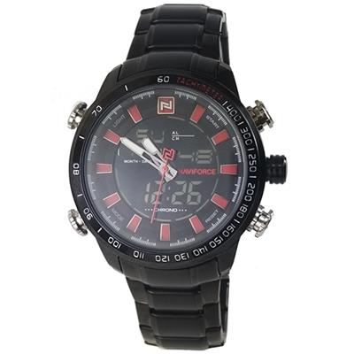 ساعت مچی عقربه ای مردانه نیوی فورس مدل nf9093 bbr