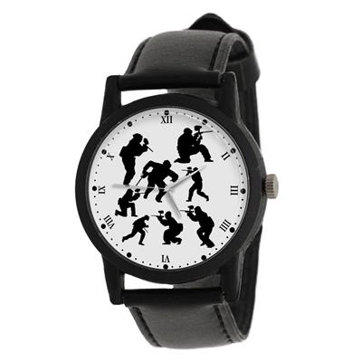 ساعت مچی عقربه ای والار طرح پینت بال کد lf2620