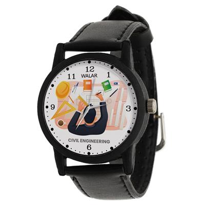 ساعت مچی عقربه ای مردانه والار طرح مهندسی عمران کد lf2599