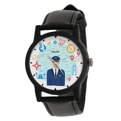 ساعت مچی عقربه ای مردانه والار طرح خلبان کد lf2556