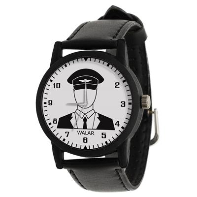 ساعت مچی عقربه ای مردانه والار طرح خلبان کد lf2555