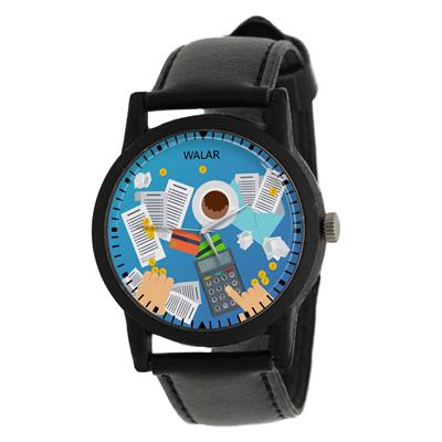 ساعت مچی عقربه ای والار طرح حسابداری کد lf2549