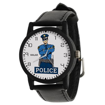 ساعت مچی عقربه ای مردانه والار طرح پلیس کد lf2505