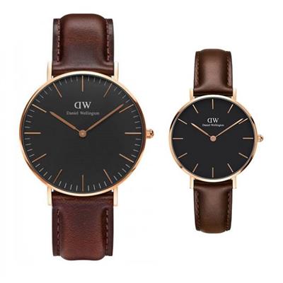 ست ساعت مچی عقربه ای زنانه و مردانه دنیل ولینگتون مدل 165137