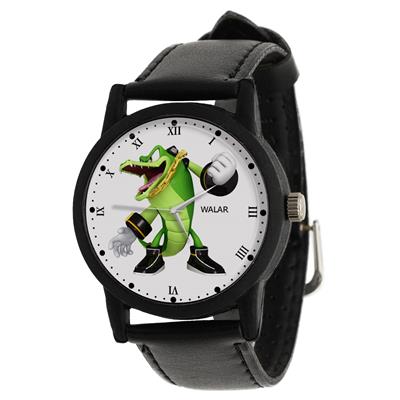 ساعت مچی عقربه ای والار طرح وکتور کروکودیل کد lf2452