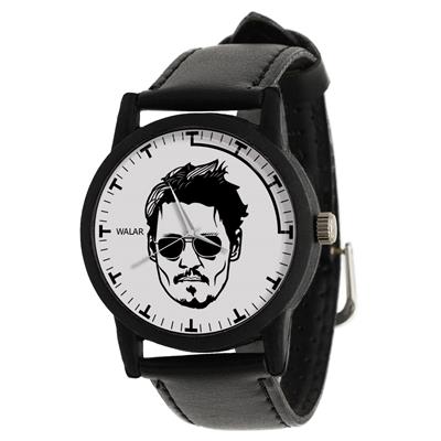 ساعت مچی عقربه ای والار طرح جانی دپ کد lf2425