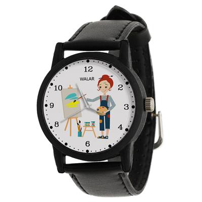 ساعت مچی عقربه ای زنانه والار طرح نقاش کد lf2355