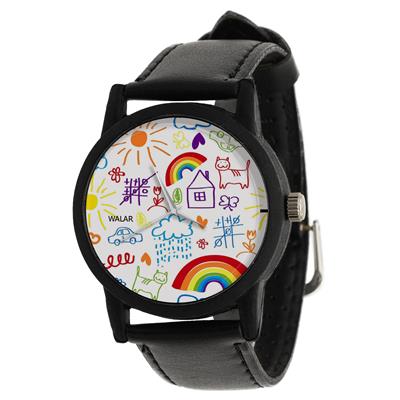 ساعت مچی عقربه ای والار طرح نقاشی کد lf2353